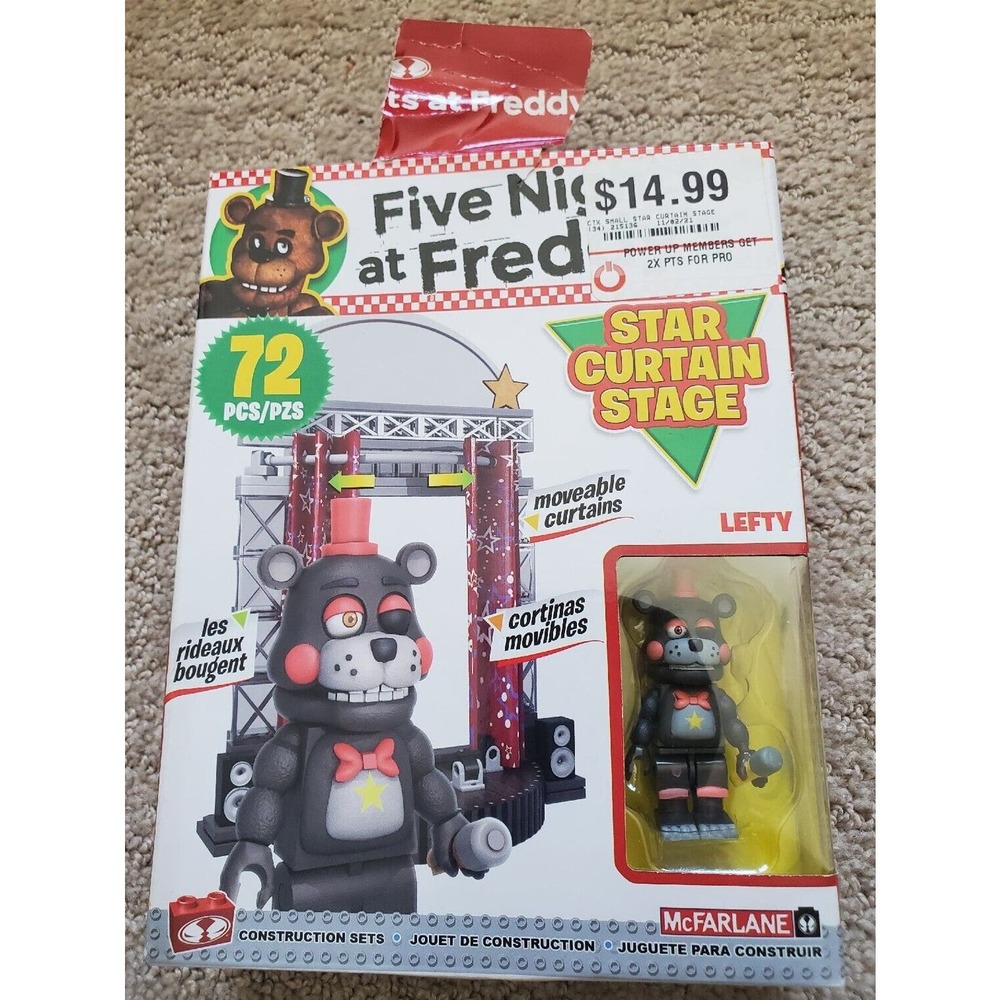 Five Nights At Freddy's 72 Piece Star Curtain Stage New In Box